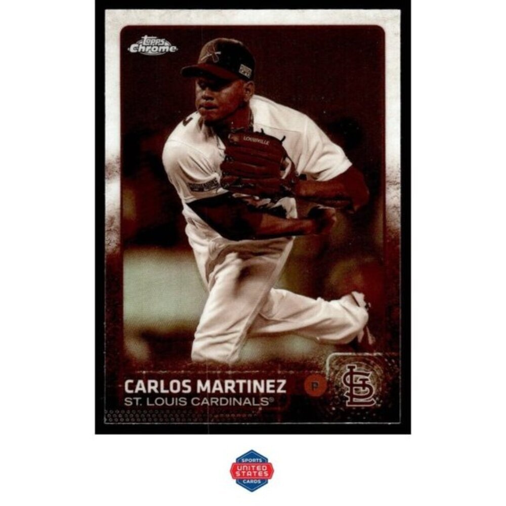2015 Topps Chrome #74 Carlos Martinez Sepia Refractor St Louis Cardinals